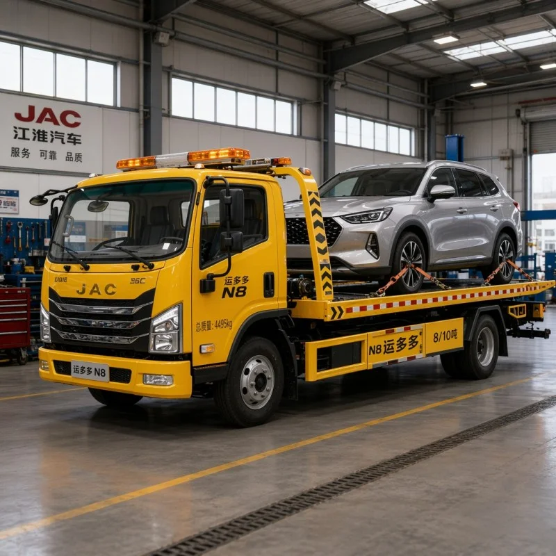 Comment la dépanneuse robuste et compacte JAC N8 de 8/10 tonnes avec Cummins Power peut-elle améliorer la récupération des routes ?