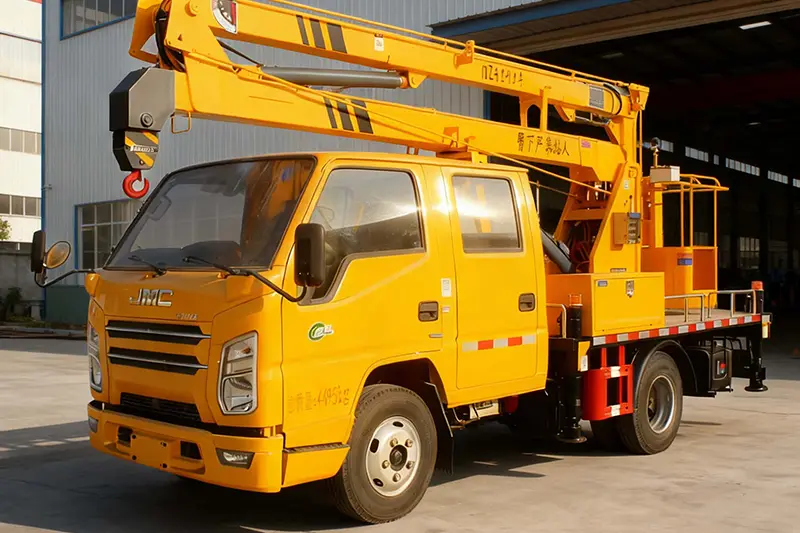 Camion de travail à flèche articulée moyenne